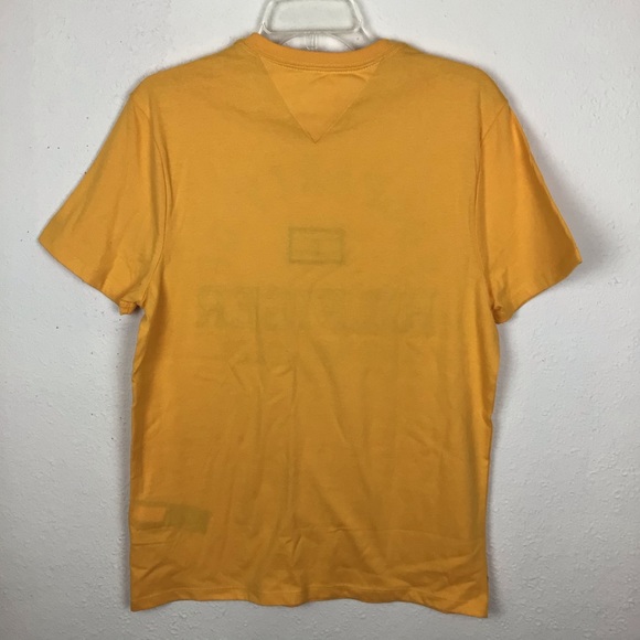 Tommy Hilfiger Logo Tee in yellow-size Small - Picture 7 of 10